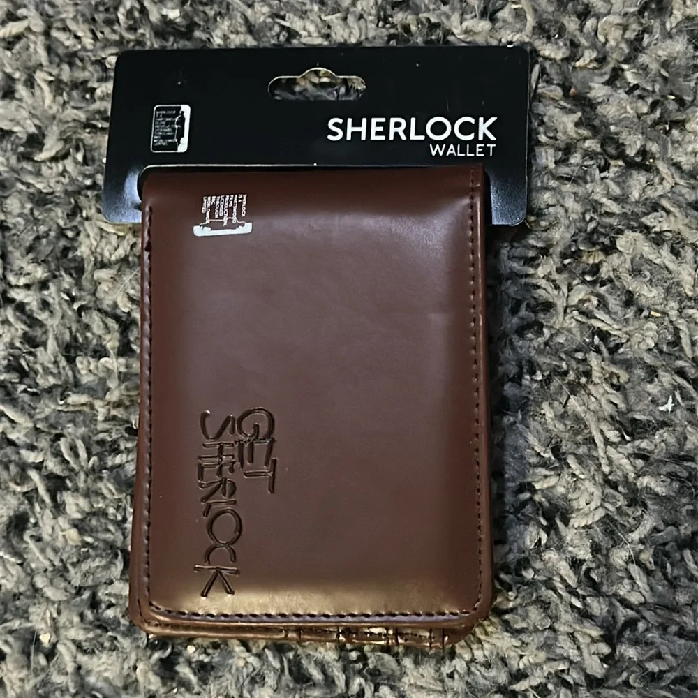 NWT Brown Sherlock men’s wallet.